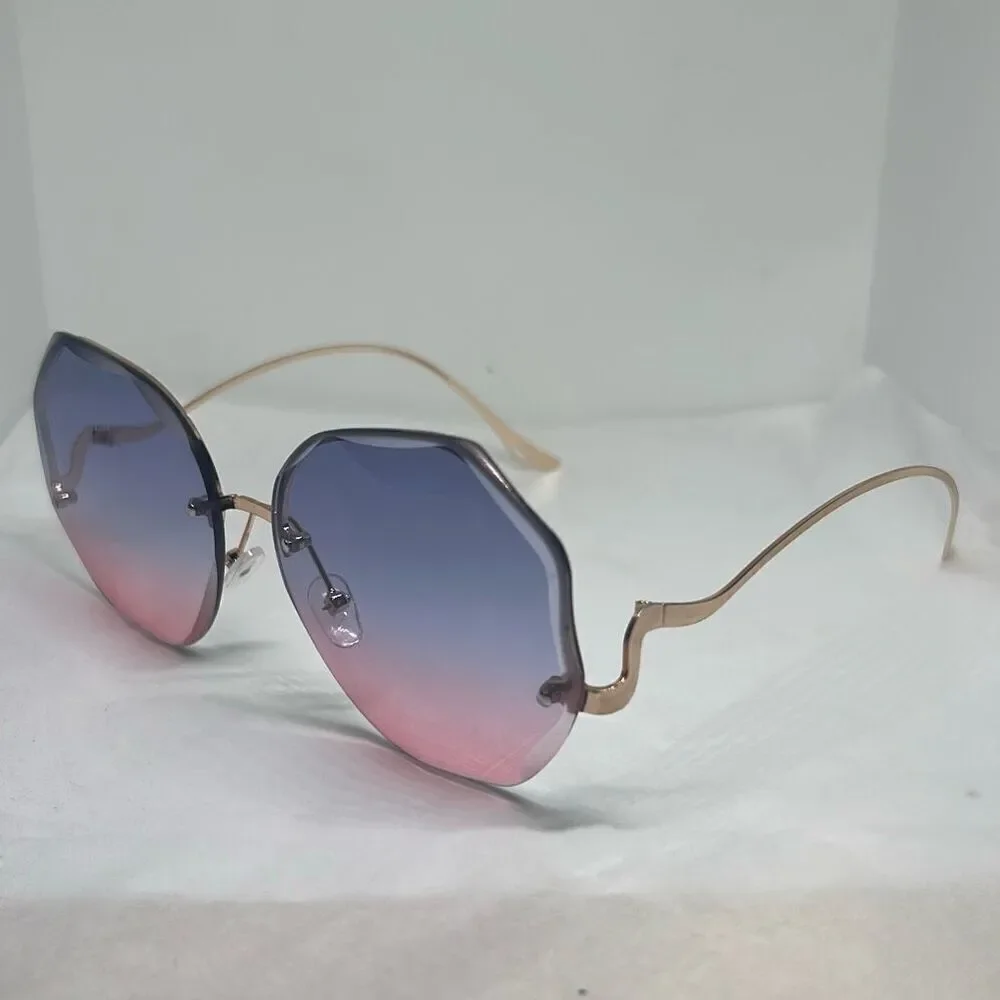 Round Metal Ocean Lens Sunglasses